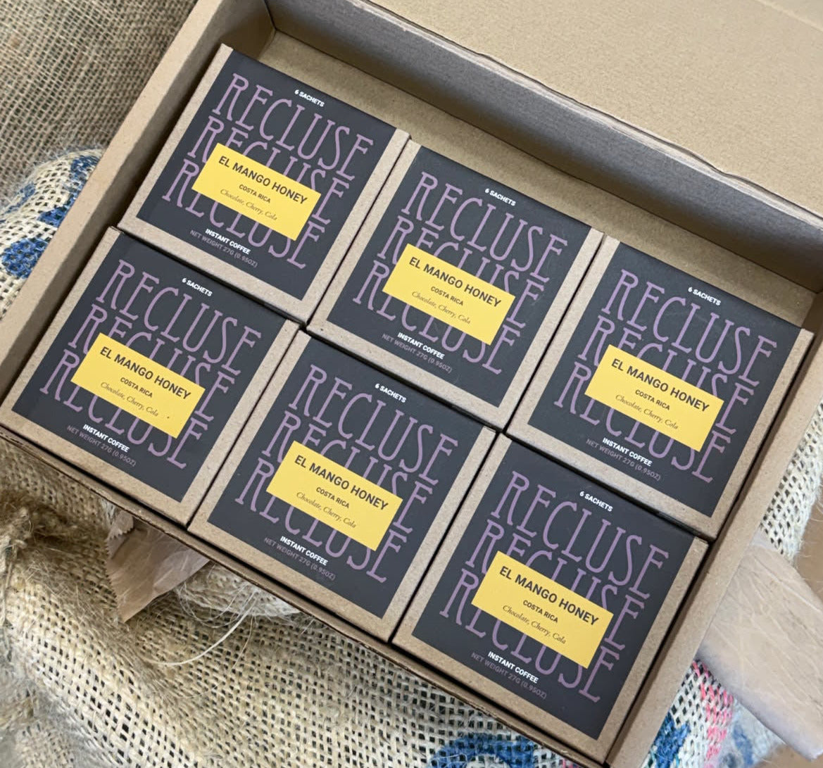 1- case
12- boxes
6- Instant packs in each box
72 cups of coffee