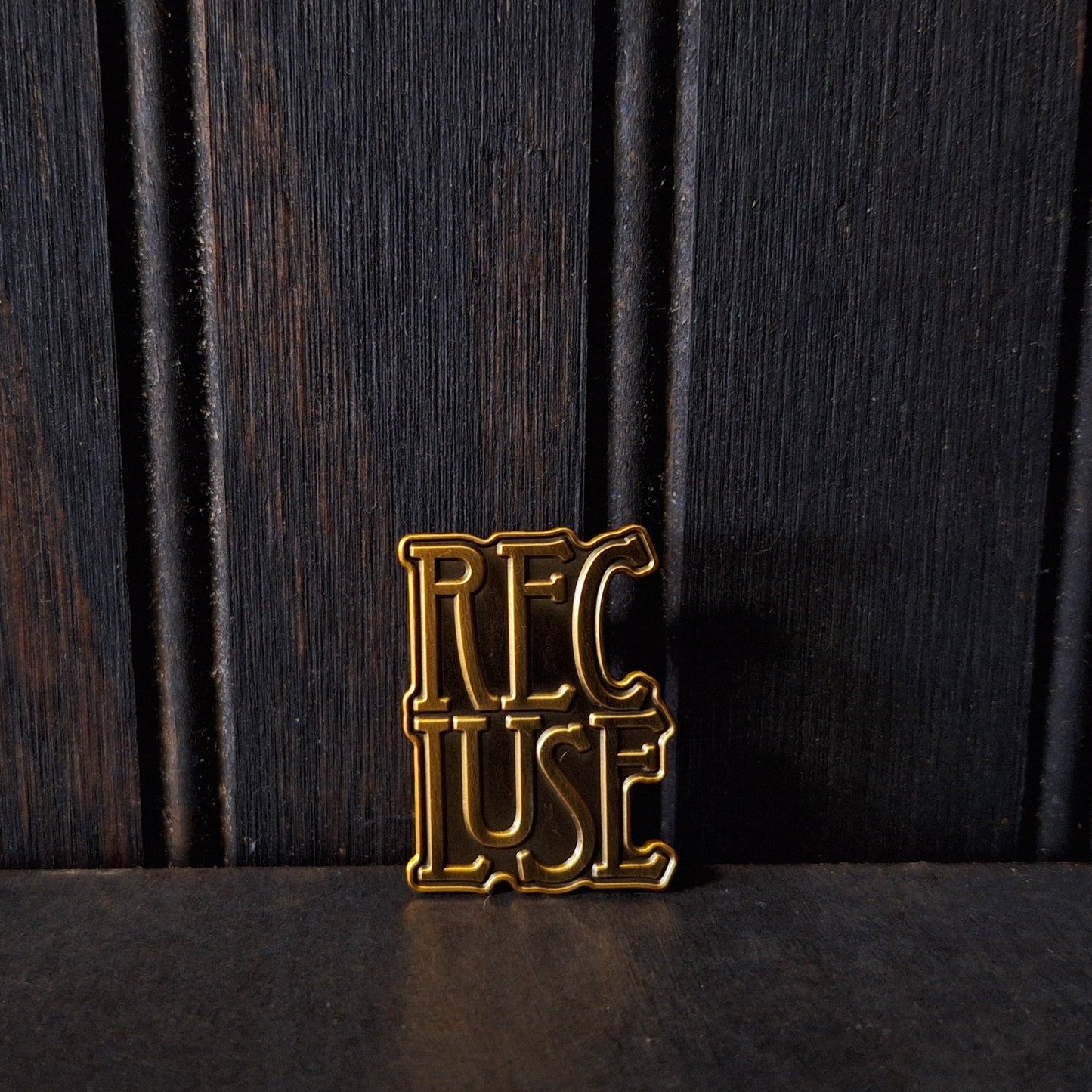 Recluse Antique Gold Pin - Recluse Roasting Project