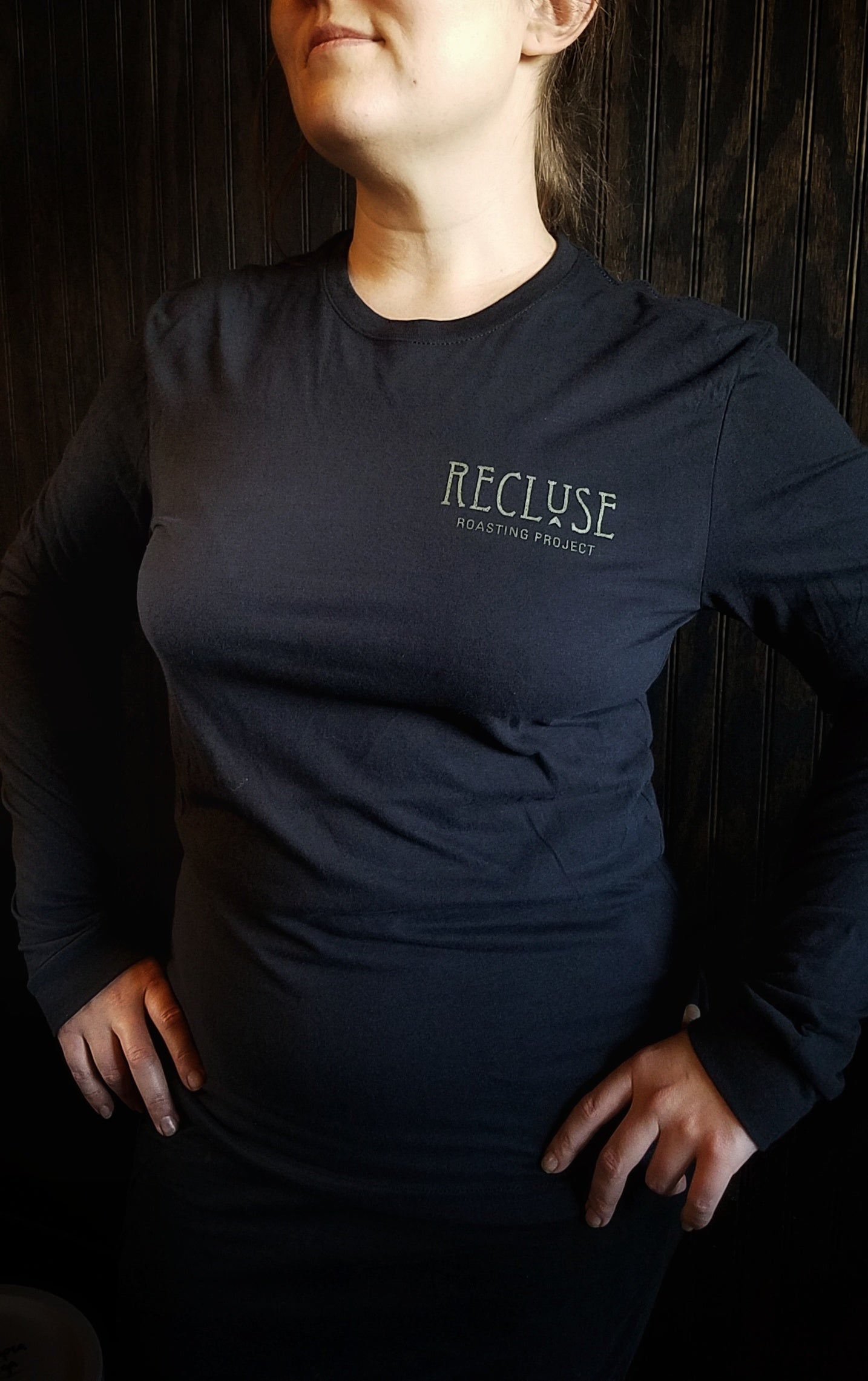 Hidden Skull Long Sleeve T-Shirt - Recluse Roasting Project