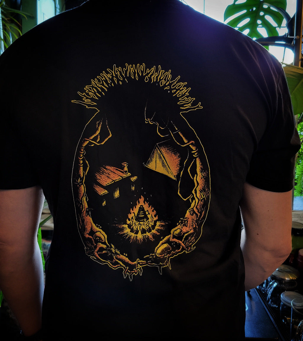 Multi-color Campin' Coffee T-Shirt - Recluse Roasting Project