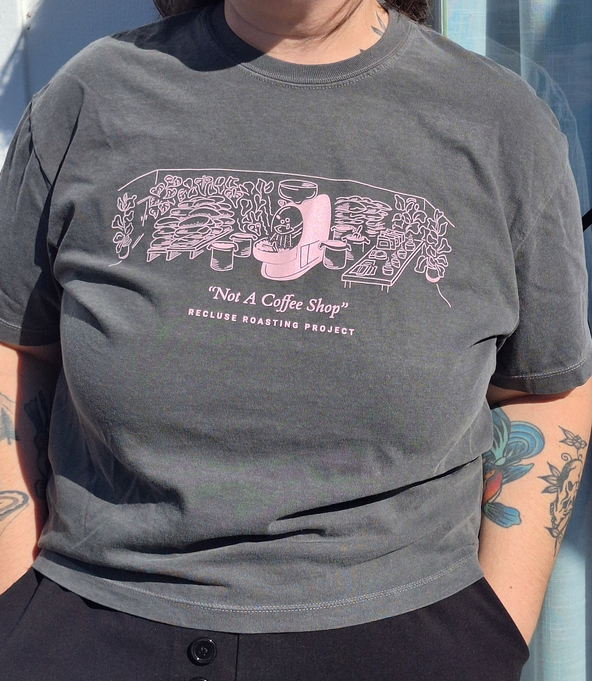 Roastery Interior Boxy Crop Tee