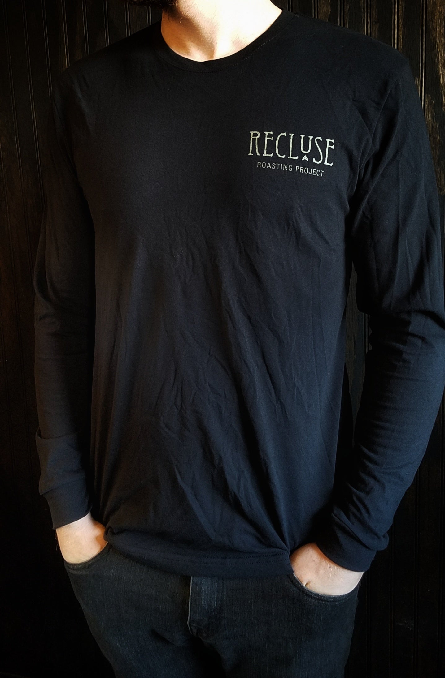 Hidden Skull Long Sleeve T-Shirt - Recluse Roasting Project 