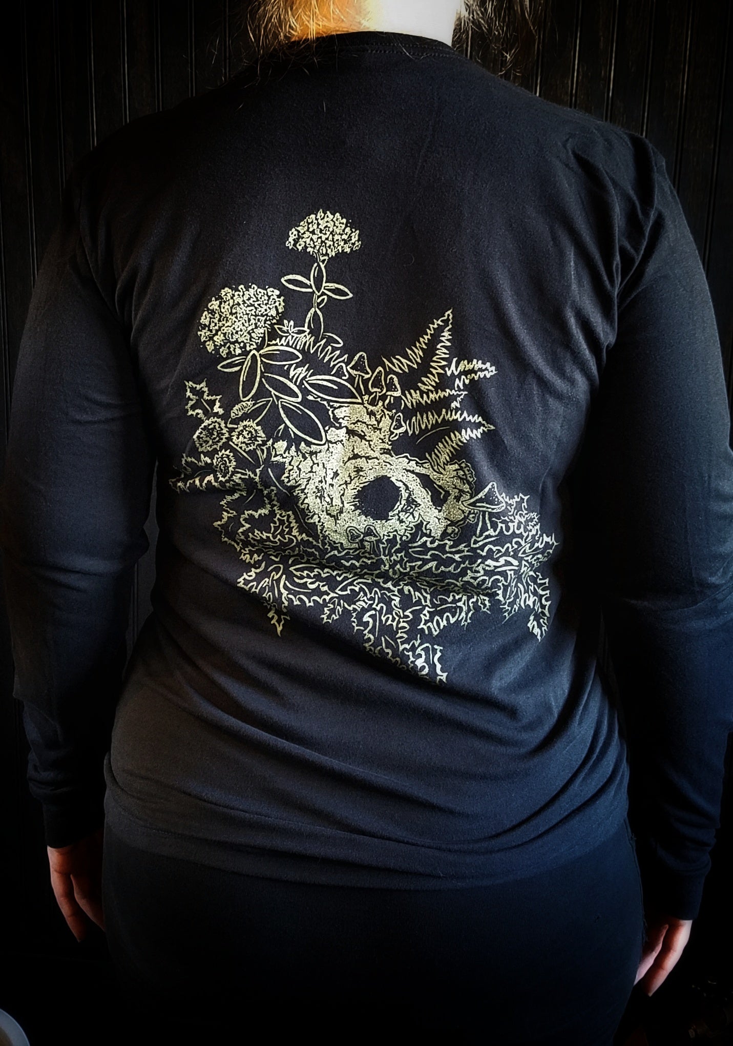 Hidden Skull Long Sleeve T-Shirt - Recluse Roasting Project 